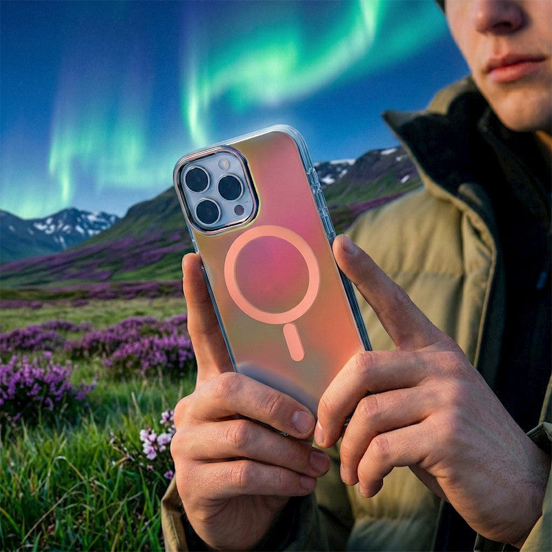 Etui Tecto Shield Aurora Orange iPhone 15 pro